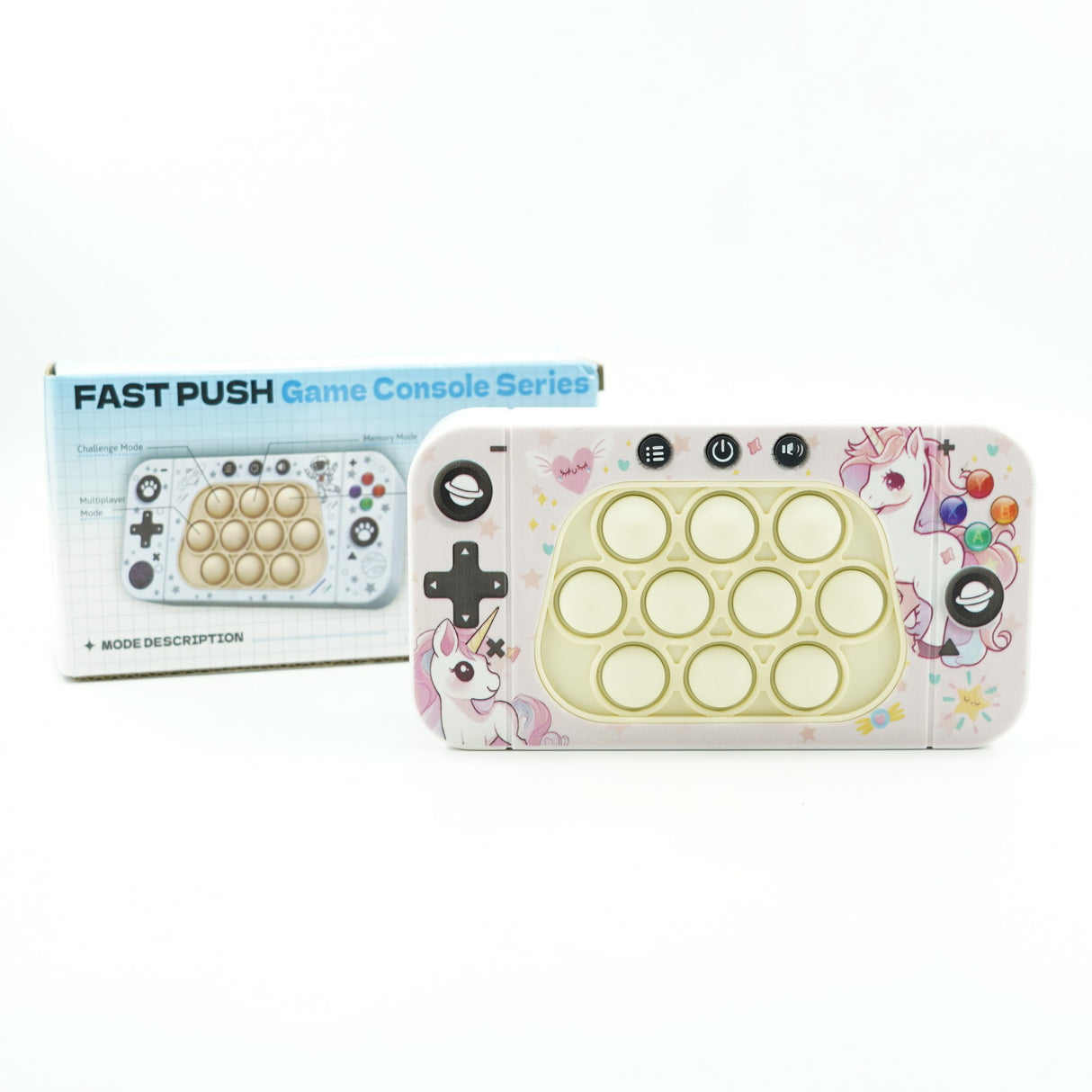 Jucarie Interactiva Tip Consola Pentru Copii Speed Push Whack-A-Mole, Joc De Viteza Pop It, Material Abs/Silicon, Cu Nivele, Sunete Si Lumini