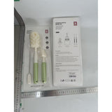 Set 3 Perii de Spalat Biberoane, Vivimall, pentru Tetina, Biberon, Pai, Materiale Sigure, fara BPA, Curatare 360°, Verde - vivimall.ro