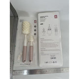 Set 3 Perii de Spalat Biberoane, Vivimall, pentru Tetina, Biberon, Pai, Materiale Sigure, fara BPA, Curatare 360°, Roz - vivimall.ro