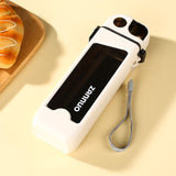 Sticla De Apa Pentru Sport, 350 Ml, Cu Pai Si Capac, 23X7X4.4 Cm, Buton De Blocare, Din Pc - vivimall.ro