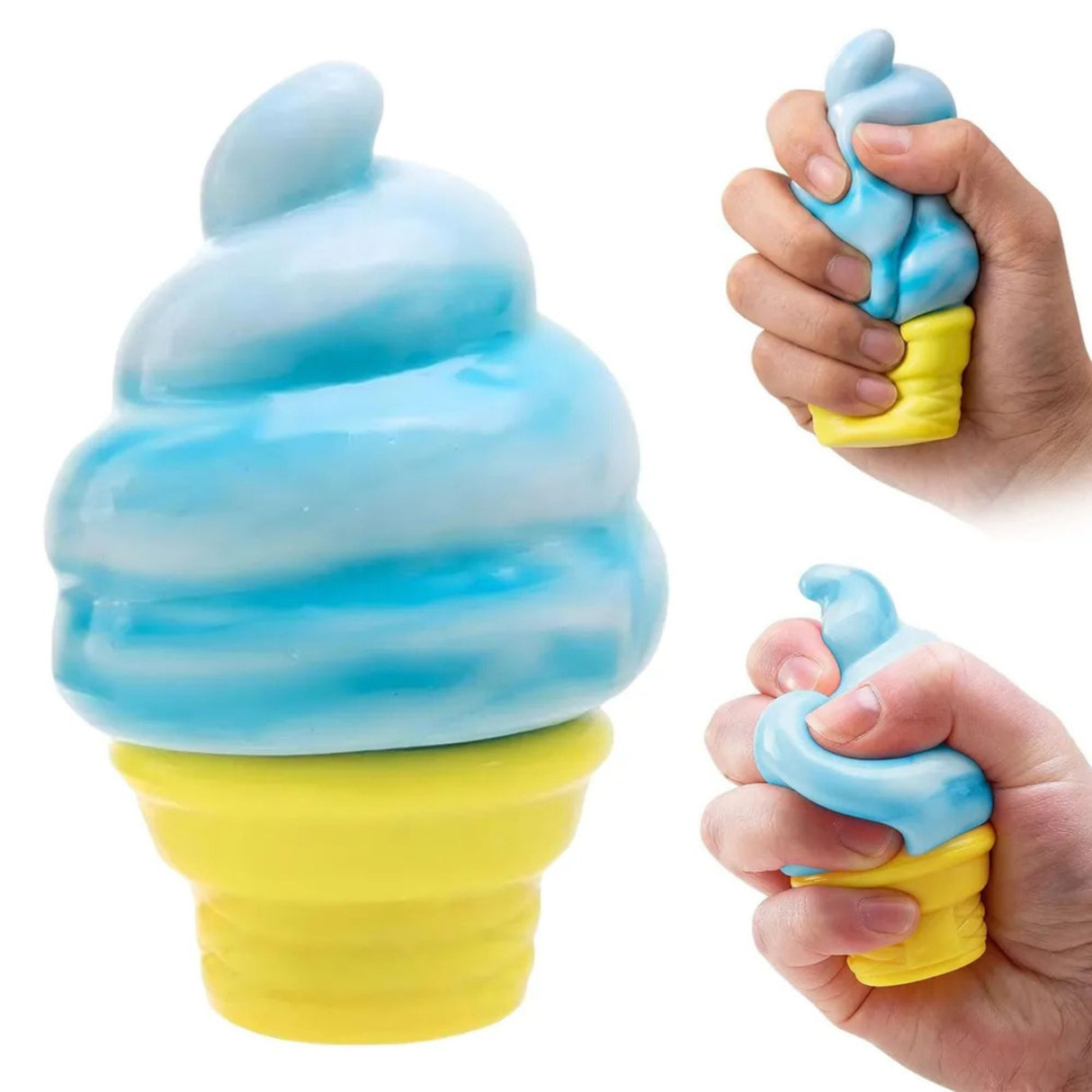 Jucarie Senzoriala Squishy, Flippy, Model Inghetata, 1 Bucata, Jucarie Antistres Soft Touch pentru Copii/Adulti, Culoarea Aleatoarie, Efect Calmant cu Revenire Lenta, 8.5 x 6 x 6 cm - vivimall.ro
