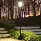 Lampa solara de tip stalp pentru gradina, Vivimall, Alb Cald