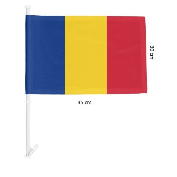 Steag Tricolor Auto, Flippy, 45 cm x 30 cm, Stegulet, Drapel - vivimall.ro