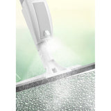 Stergator de Geamuri Vivimall, cu Doua Fete, Tija Telescopica, cu Recipient de Lichid, Laveta din Microfibra, Racleta Silicon, 120 cm, Alb - vivimall.ro