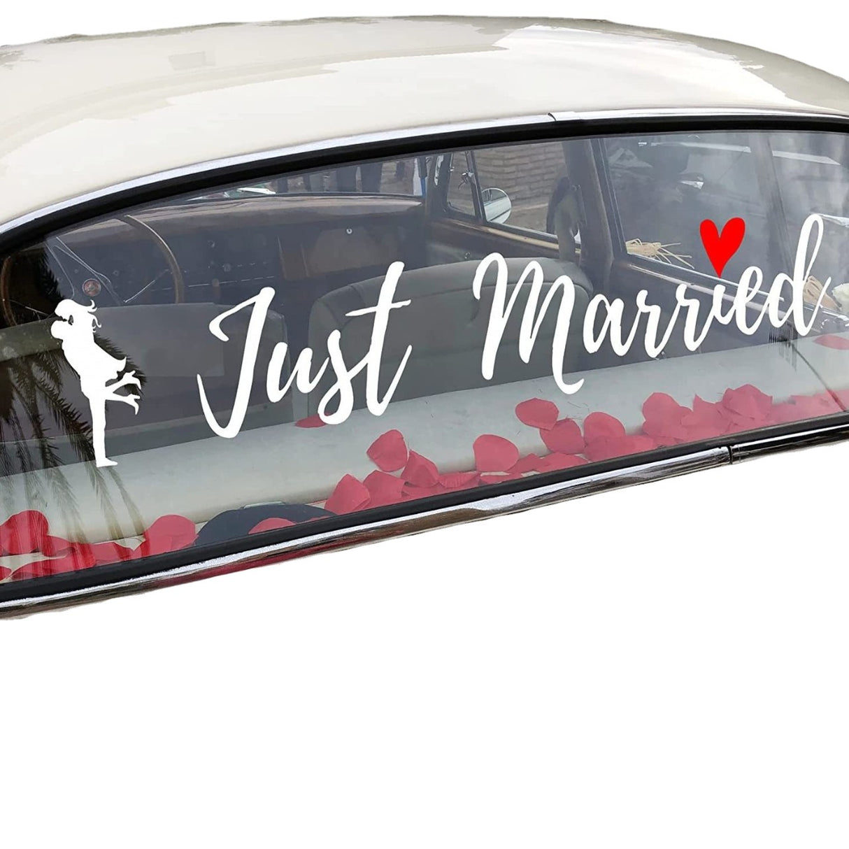 Sticker Autocolant, Tematica Nunta, Cu Scris Just Married