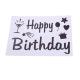 Sticker Autocolant Pentru Baloane Happy Birthday | PartyCharm