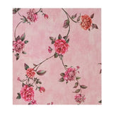 Rola Autoadeziva pentru Perete, Vivimall, din Panza, 10 m, Rezistenta la Umezeala, 2.5 mm Grosime, Model Trandafiri, Roz - vivimall.ro