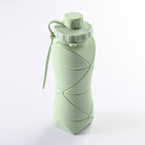 Sticla apa pliabila silicon verde | FlexSip - vivimall.ro