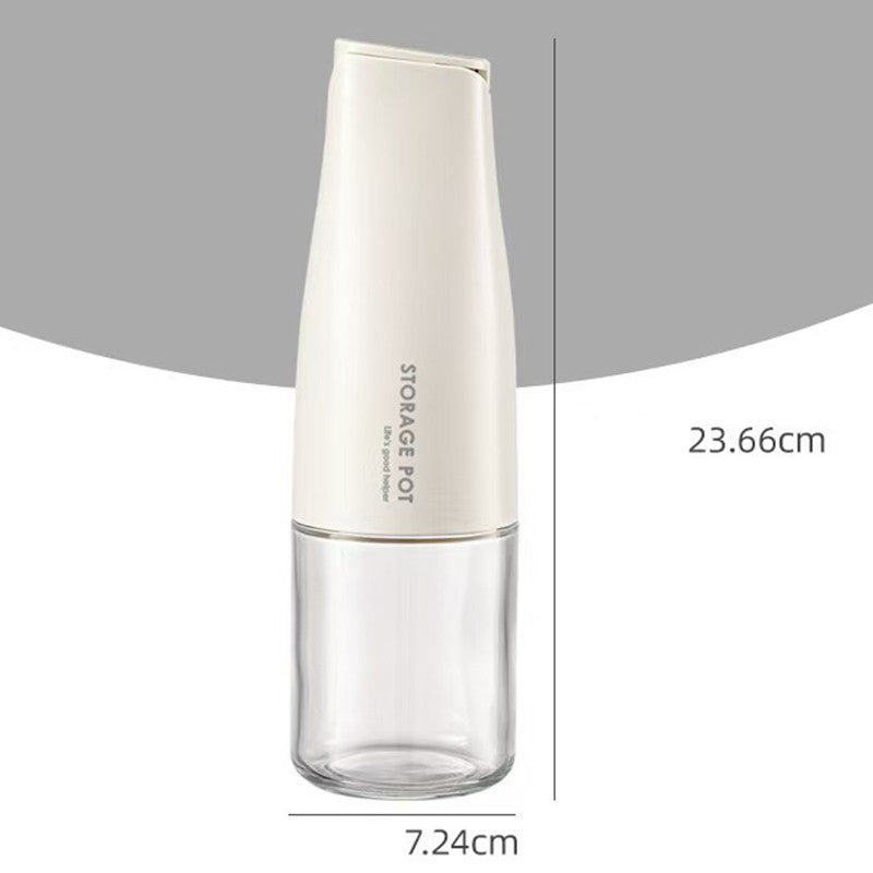 Sticla de Ulei Automata, Vivimall, Sticla pentru Lichide de Bucatarie, 23.7 x 7.25 cm, Volum 550 ml, Alba - vivimall.ro