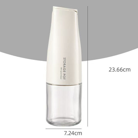 Sticla de Ulei Automata, Vivimall, Sticla pentru Lichide de Bucatarie, 23.7 x 7.25 cm, Volum 550 ml, Alba - vivimall.ro