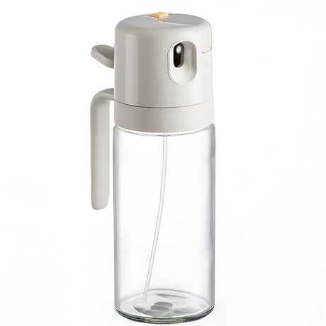 Dispenser pentru Ulei, Vivimall, prin Curgere si Pulverizare, Deschidere si Inchidere Automata a Rezervorul, 550mL, 11.4x7.8x22.8cm, Gri - vivimall.ro
