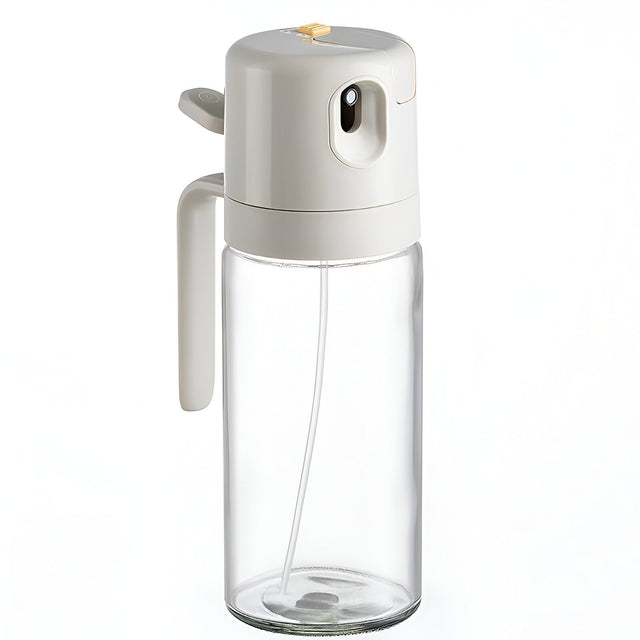 Dispenser pentru Ulei, Vivimall, prin Curgere si Pulverizare, Deschidere si Inchidere Automata a Rezervorul, 550mL, 11.4x7.8x22.8cm, Gri - vivimall.ro