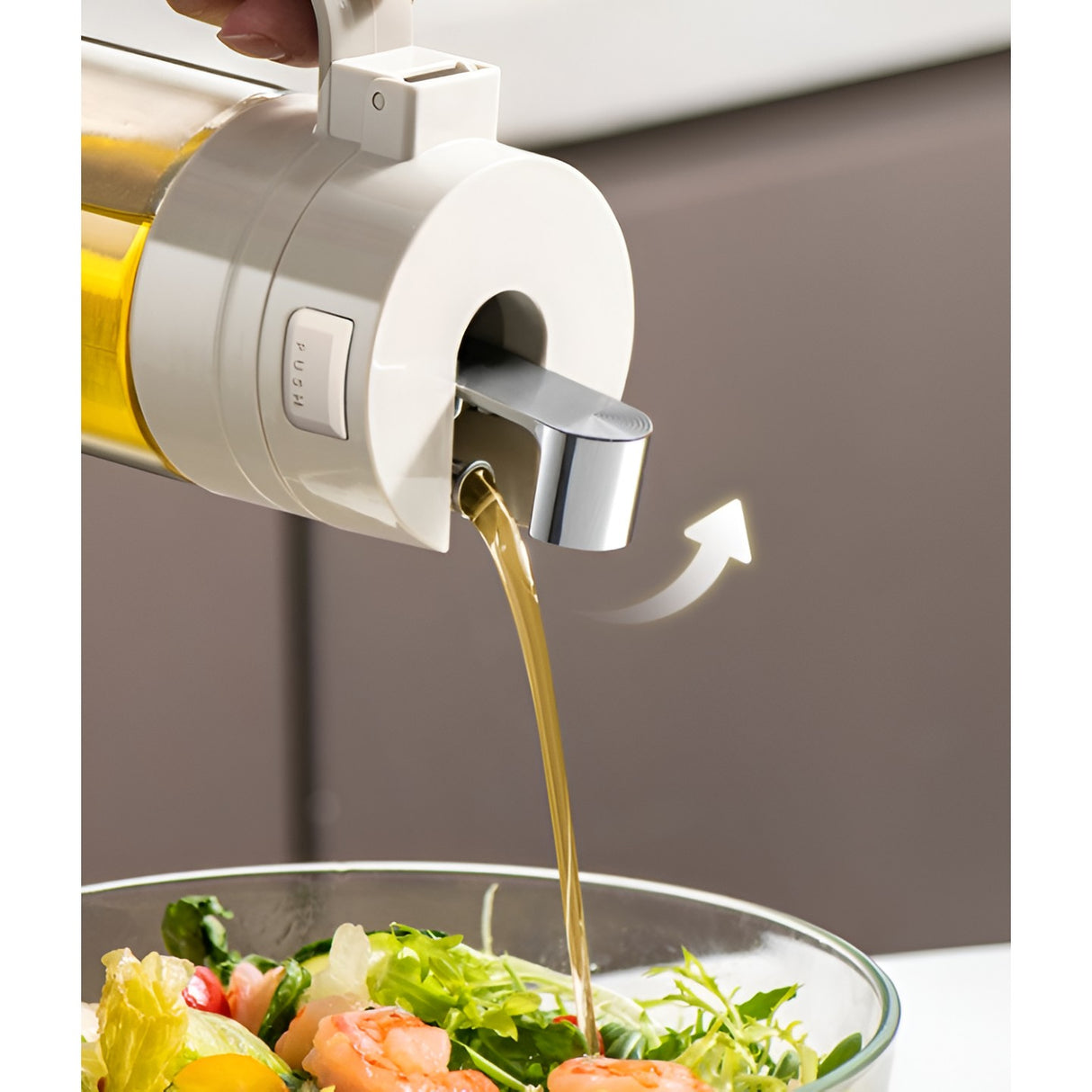 Dispenser Pentru Ulei, Deschidere Si Inchidere Automata A Rezervorul, Cu Inductie Gravitationala, 550 Ml, 12X7.6X20.5 Cm - vivimall.ro