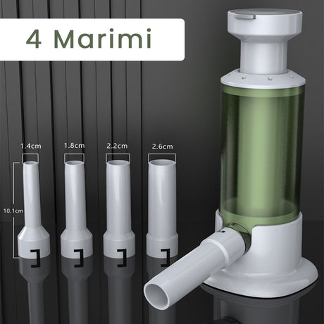 Aparat de Umplut Carnati, Vivimall, Manual Rezistent, Usor de Folosit si Depozitat, Durabil, Calitativ, 4 Tuburi/Marimi Incluse, 26.3 x 11 x 11 cm, Transparent Verde - vivimall.ro