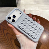 Husa din Silicon pentru iPhone 17 Pro, Flippy, cu Ventuze, Rezistenta la Socuri, Gri