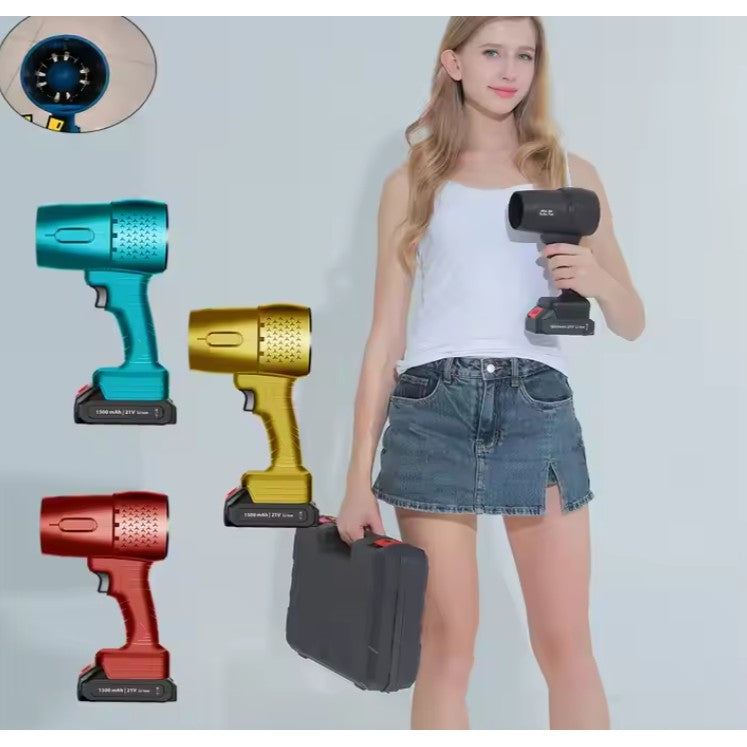 Suflanta De Aer Multifunctionala Portabila, Incarcare Auto, Pentru Gratar, Masina, Indepartare Frunze Si Praf, 1500 Mah, Viteta De Rotatie 25000 Rpm, 2 Baterii De Li Si Incarcator - vivimall.ro