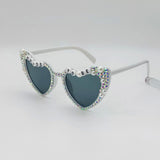 Ochelari Decorativi, Vivimall, Model Bride to Be, cu Perle si Diamante, pentru Nunta, din PC, 15.3 x 5.7 x 14.5 cm, Alb - vivimall.ro