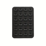 Suport Adeziv Universal, Flippy, pentru Telefon/Tableta, cu 24 Ventuze, potrivit pentru Tik-Tok/Selfie/Vizionare Video, din Silicon, 8 x 5.5 x 1 cm, Negru - vivimall.ro