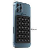 Suport Adeziv Universal, Flippy, pentru Telefon/Tableta, cu 24 Ventuze, potrivit pentru Tik-Tok/Selfie/Vizionare Video, din Silicon, 8 x 5.5 x 1 cm, Negru - vivimall.ro