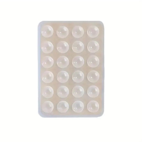 Suport Adeziv Universal, Flippy, pentru Telefon/Tableta, cu 24 Ventuze, potrivit pentru Tik-Tok/Selfie/Vizionare Video, din Silicon, 8 x 5.5 x 1 cm, Transparent - vivimall.ro