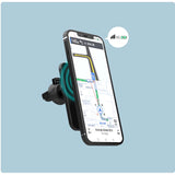 Suport auto cu incarcare wireless tip Magsafe 15W, Flippy, compatibil iPhone, Negru - vivimall.ro