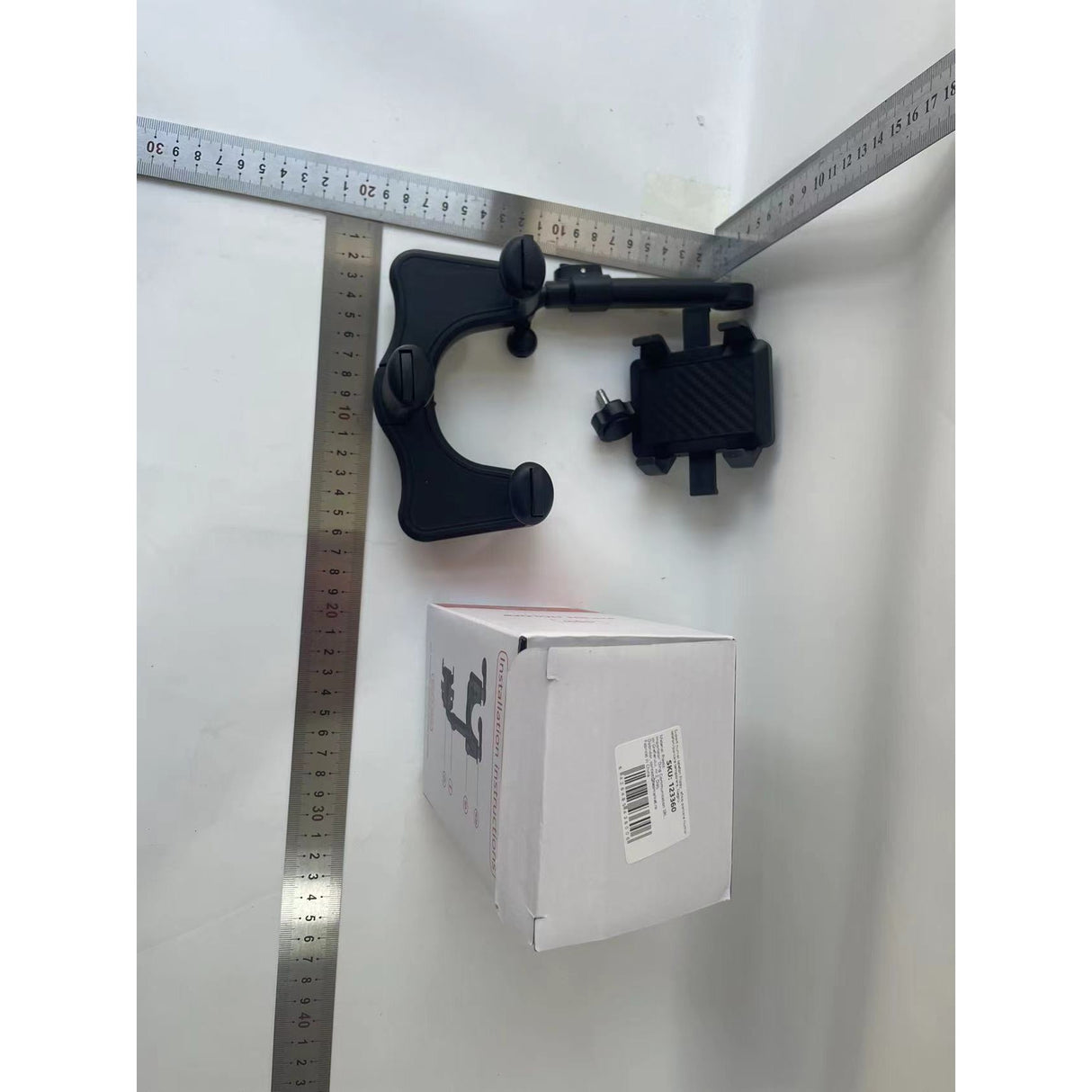 Suport auto Vivimall cu atasare la oglinda retrovizoare, model Y611, rotativ 360 de grade și retractabil, multifuncțional, compatibil cu toate telefoanele mobile, Negru - vivimall.ro