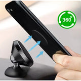Suport Auto Magnetic Flippy, pentru Telefon BK1, Rotire 360 grade, Negru - vivimall.ro