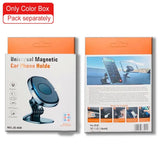 Suport Auto Magnetic Vivimall 360 grade cu adeziv, 53 mm, Holder JS - 668, compatibil cu dispozitive intre 4" - 7", Ajustabil, 6 Magneti Neodymium- incorporati, Negru - vivimall.ro