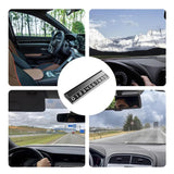 Suport Auto Numar Telefon Parcare, Flippy, Design Metalic cu Capac, Afisaj Ascuns Rabatabil, Cifre Magnetice Fluorescente, 11.8 x 3 x 1 cm, Negru 