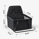 Scaun Auto pentru Animalele de Companie, Vivimall, Cos Auto pentru Animale, cu Prindere de Scaun si Centura de Siguranta, 41 x 34 x 28 cm, Negru - vivimall.ro