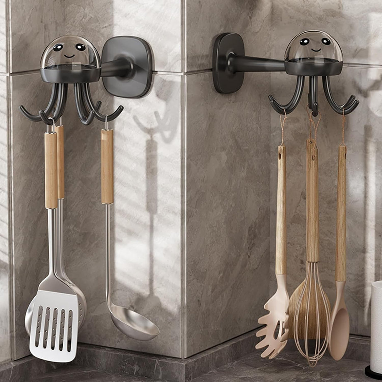 Cuier Caracatita Adeziv cu 6 Brate | WallGrip - vivimall.ro