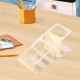 Suport de Birou, Vivimall, din Plastic, pentru Telecomenzi, Telefoane, 18 x 7 x 9 cm, Alb - vivimall.ro