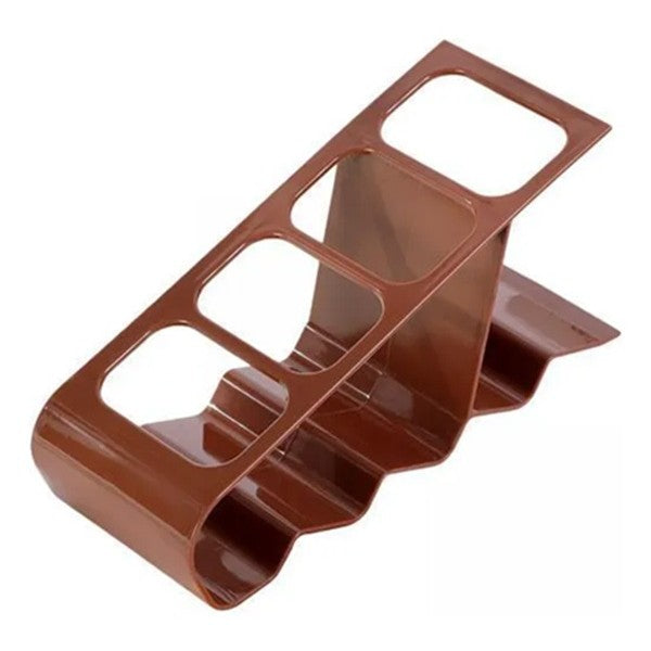 Suport de Birou, Vivimall, din Plastic, pentru Telecomenzi, Telefoane, 18 x 7 x 9 cm, Maro - vivimall.ro