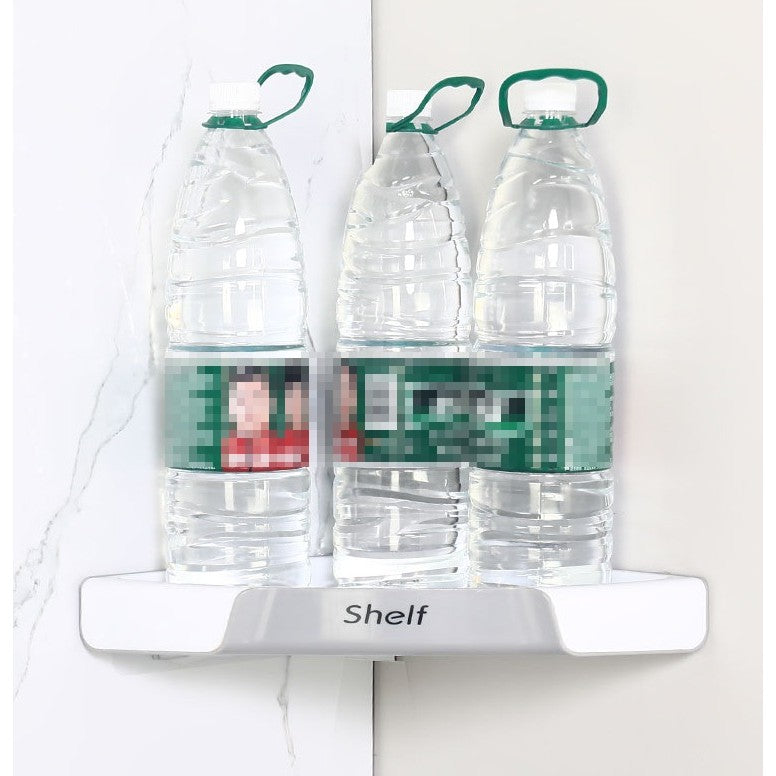 Suport Depozitare, Vivimall, din Plastic, Montare fara Perforatii, pentru Baie/Bucatarie, 28 x 39 x 4.5 cm, Gri - vivimall.ro