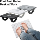 Suport Ergonimic Pentru Picioare, Plastic, Cu Role De Masaj Pentru Talpi, Pentru Birou, Usor De Transportat, Detasabil, 33.5X24X12 Cm - vivimall.ro