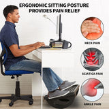 Suport Ergonimic Pentru Picioare, Plastic, Cu Role De Masaj Pentru Talpi, Pentru Birou, Usor De Transportat, Detasabil, 33.5X24X12 Cm - vivimall.ro
