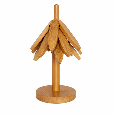 Suport Termic pentru Vase Fierbinti, Flippy, Bambus, Izolatie Termica, Rezistenta la Temperatura Inalta, 21 x 9,50 cm, Maro Deschis - vivimall.ro