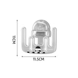 Suport Multifunctional Dublu, Pahar Si Suport Pentru Periuta De Dinti, Plastic, 11 Cm X 11.5 Cm - vivimall.ro