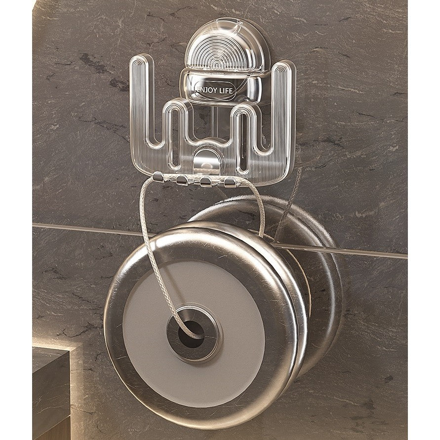 Suport Multifunctional Dublu, Pahar Si Suport Pentru Periuta De Dinti, Plastic, 11 Cm X 11.5 Cm - vivimall.ro