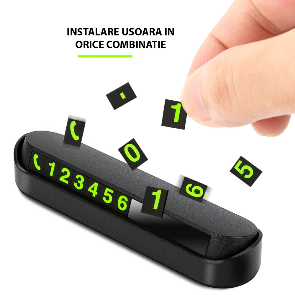 Suport Numar Telefon Afisaj Parcare Numar Telefon/Parcare Temporara
