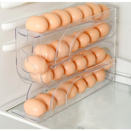 Organizator oua pentru frigider transparent | FreshEgg - vivimall.ro