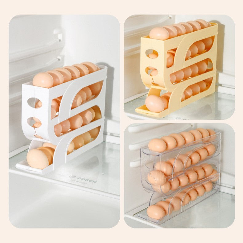 Organizator oua pentru frigider transparent | FreshEgg - vivimall.ro