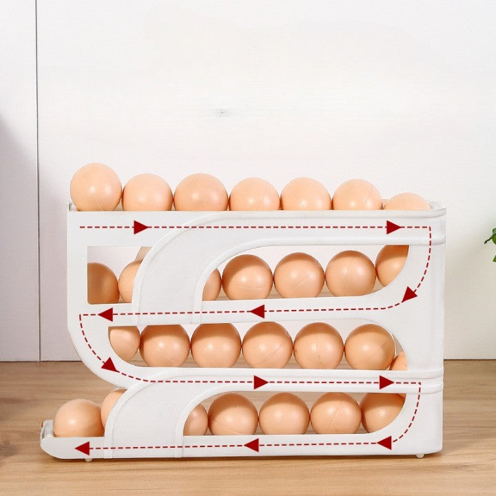 Organizator oua pentru frigider transparent | FreshEgg - vivimall.ro