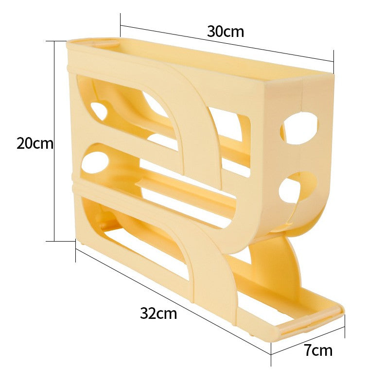 Organizator oua pentru frigider transparent | FreshEgg - vivimall.ro
