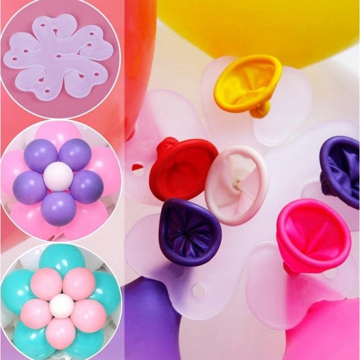 Suport pentru Baloane, Vivimall, care Formeaza o Floare, cu Un Singur Strat, pentru 6 Baloane, 6x6cm, 2.7g - vivimall.ro