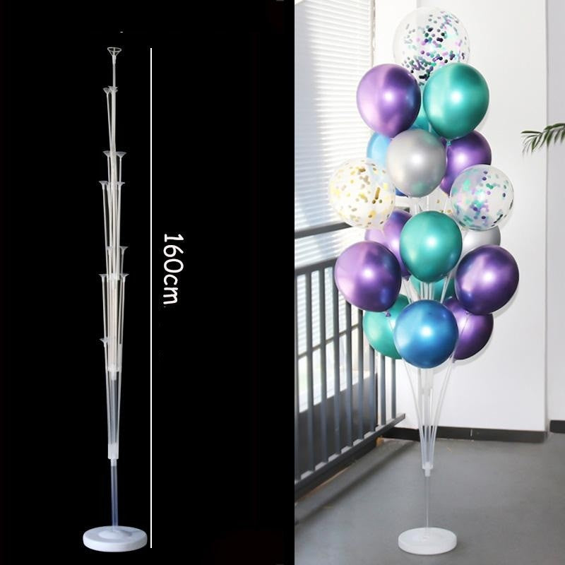 Suport pentru Baloane, Vivimall, cu Un Strat, pentru 19 Baloane, 160 cm, Transparent - vivimall.ro