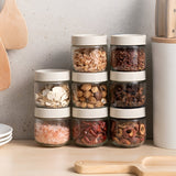 Suport pentru Depozitare Condimente, Ulei, Otet, Vivimall, Montare pe Perete din 12 Piese, Uz Casnic, pentru Bucatarie, 31 x 21.9 x 31.5cm, Alb - vivimall.ro