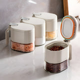 Suport pentru Depozitare Condimente, Ulei, Otet, Vivimall, Montare pe Perete din 9 Piese, Uz Casnic, pentru Bucatarie, 24 x 21.9 x 31.5cm, Alb - vivimall.ro