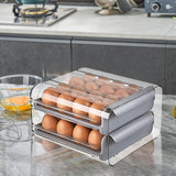 Suport Pentru Oua, Strat Dublu, Capacitate 32 De Oua, 23.5X21.5 Cm, Din Plastic - vivimall.ro