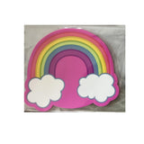 Suport pentru Pahar, Vivimall, Model Curcubeu, din PVC, 18.5 x 18.5 cm, Rezistent la Caldura, Multicolor - vivimall.ro